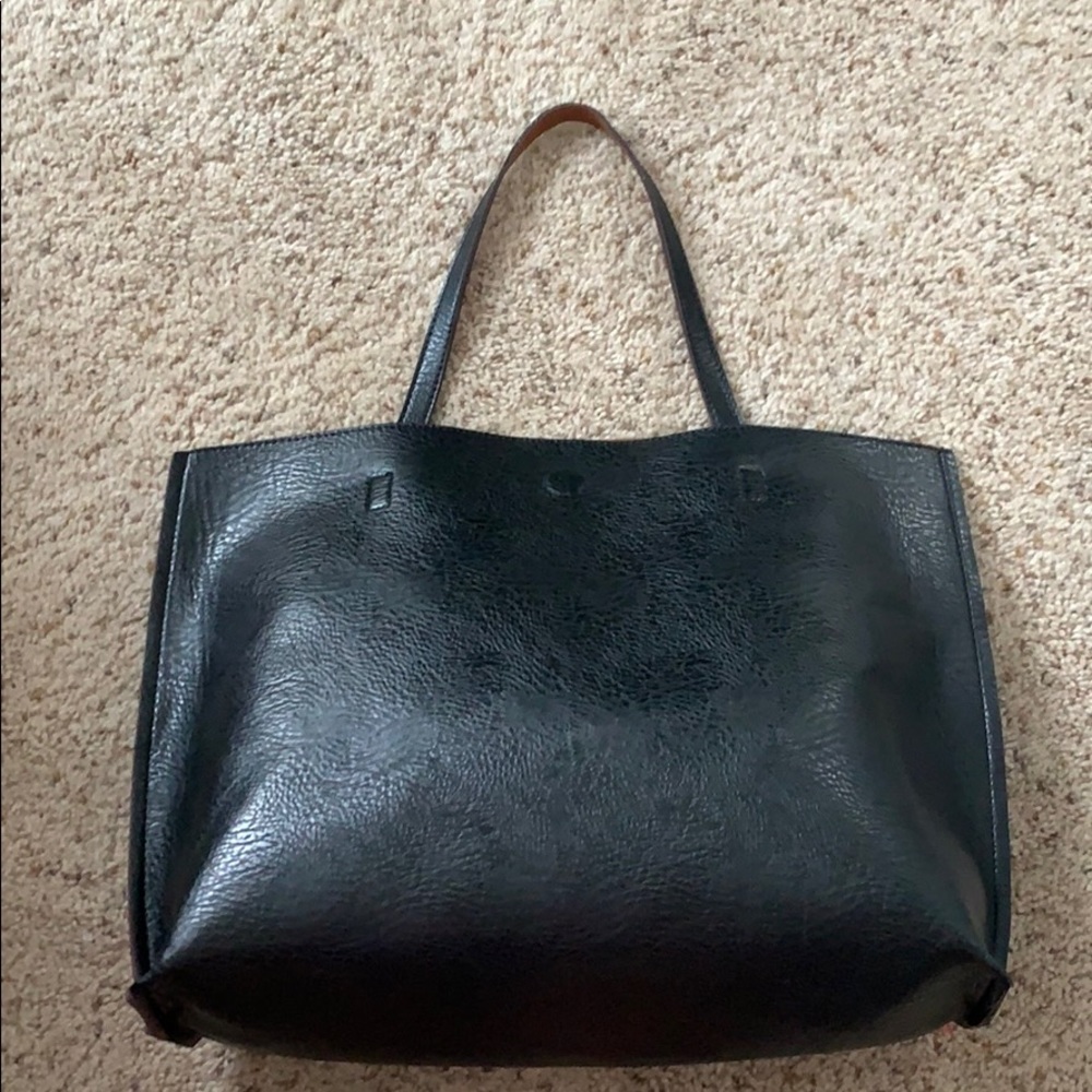 Black & Tan Large Tote